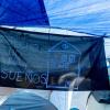Un cartel en la acampada por la vivienda, en la Puerta del Sol, a 10 de octubre de 2026, en Madrid. EP.