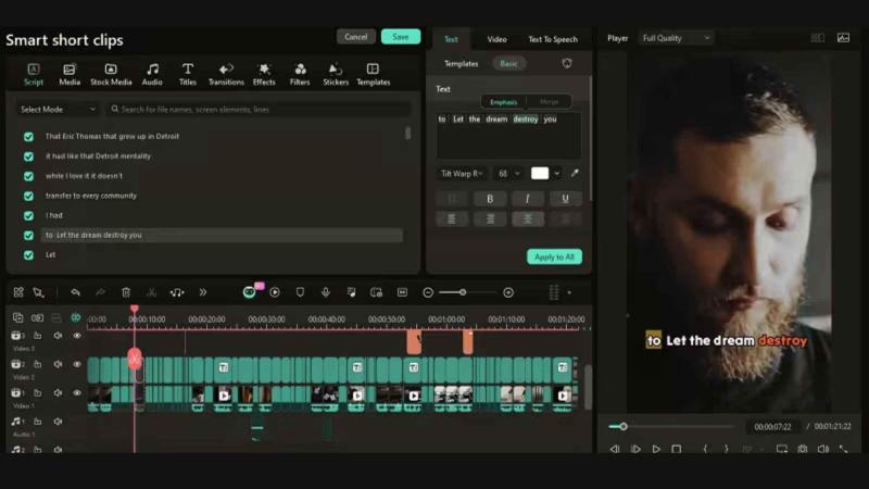 Editor de vídeo Filmora