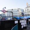 Acampada por la vivienda, en la Puerta del Sol. EP