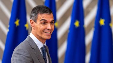 El presidente del Gobierno español, Pedro Sánchez, en Bruselas con motivo del Consejo Europeo celebrado el 16 de octubre de 2026. EP.