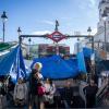 Acampada por la vivienda en la Puerta del Sol de Madrid. EP.