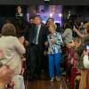 Alberto Núñez Feijóo entra en el salón de actos donde se ha celebrado la jornada de Afammer en Toledo. EP.