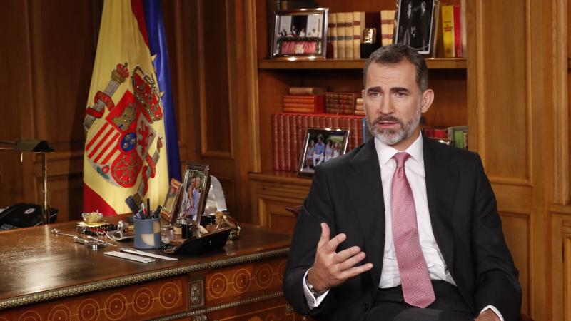El rey Felipe VI, en su discurso de nochebuena en 2016.