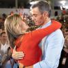 El presidente del Gobierno, Pedro Sánchez, junto a Begoña Gómez a su llegada al acto del PSOE en Fuenlabrada. Europa Press.