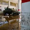 Imagen de las incidencias registradas en Málaga por las lluvias esta madrugada del 18 de octubre. Europa Press.