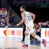Sergio Llull durante el partido ante el Bilbao Basket, en una jornada en la que el madridista alcanzó los 700 encuentros en ACB y Jassel Pérez anotó 40 puntos con el Girona. Real Madrid.
