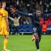 Ousmane Dembélé celebrando un tanto del PSG frente al F.C Barcelona durante un partido de la Champions League. EP/Archivo.