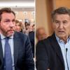 Fotomontaje del ministro de Transportes, Óscar Puente, y el líder del PP, Alberto Núñez Feijóo. Elaboración propia.
