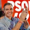 El presidente del Gobierno, Pedro Sánchez, durante un acto político de precampaña en Valladolid. EP.