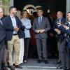 El presidente del Partido Popular, Alberto Núñez Feijóo (c), la portavoz adjunta del PP en el Congreso de los Diputados, Cayetana Álvarez de Toledo (5i), y el secretario general del PP, Miguel Tellado (2d), reciben a la opositora venezolana María Corina Machado, en la sede nacional del PP, a 17 de abril de 2026, en Madrid (España). Eduardo Parra / Europa Press.