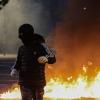 Manifestantes albanos participan en protestas estudiantiles contra el gobierno. Vlasov Sulaj/EP.