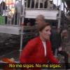 Mónica García huyendo de las cámaras de 'El Intermedio'. ATRESMEDIA
