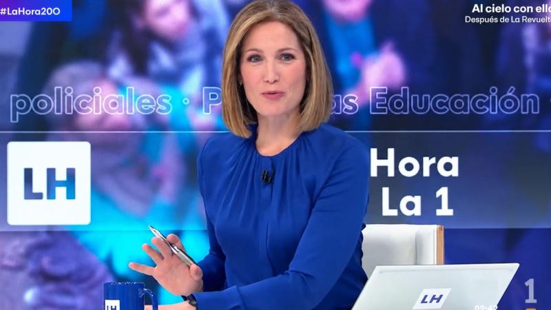 Silvia Intxaurrondo en 'La Hora de La 1'. RTVE