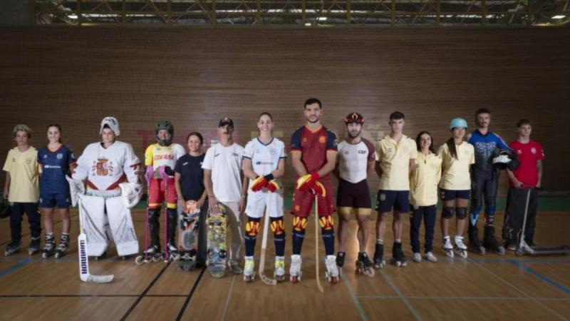 El equipo español de patinaje. Real Federación Española de Patinaje. 