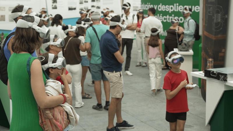 Exposición de "Un viaje electrizante: una experiencia inmersiva Iberdrola"