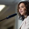 La presidenta de la Comunidad de Madrid, Isabel Díaz Ayuso, participa en un desayuno informativo de Fórum Europa. EP.