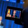 El presidente del PP, Alberto Núñez Feijóo, en la presentación del acto de 'Contrato con España'. EP.