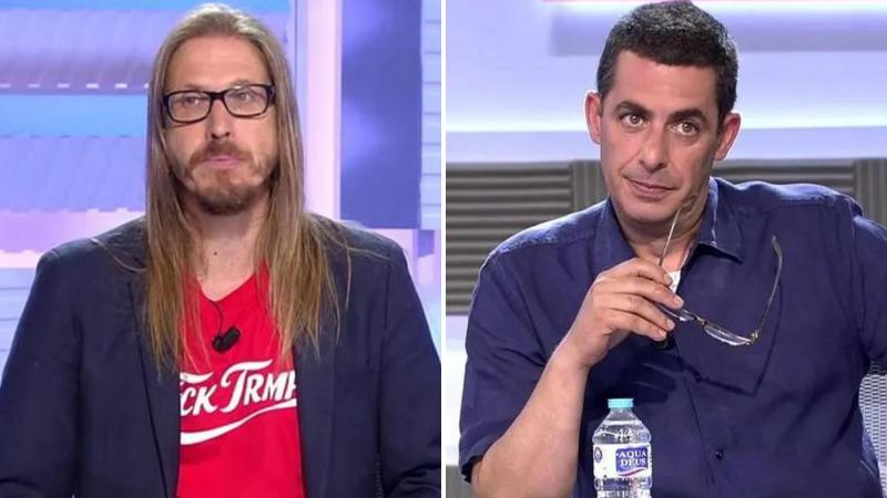 Fotomontaje del secretario de Organización de Podemos, Pablo Fernández, y el presentador de televisión Antonio Naranjo. Elaboración propia.