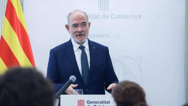 El conseller de Unión Europea y Acción Exterior, Jaume Duch, durante la presentación. Govern