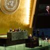 El primer ministro israelí, Benjamin Netanyahu, pronuncia un discurso durante el debate general del 81.º período de sesiones de la Asamblea General de las Naciones Unidas. EP.