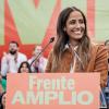 La diputada de Sumar Tesh Sidi durante el acto de presentación de su candidatura a las elecciones generales del 29N, en el Auditorio del Parque Lineal del Manzanares, a 17 de octubre de 2026, en Madrid (España). Carlos Luján / Europa Press.