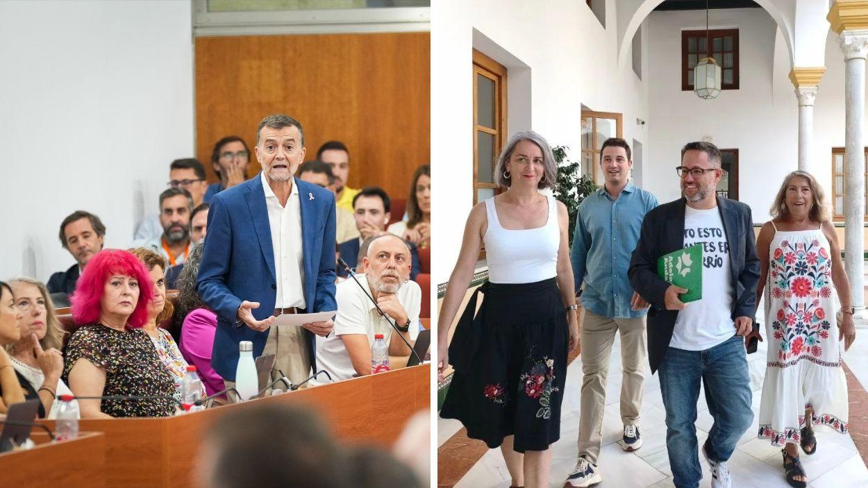 Portavoz de Por Andalucía, Antonio Maíllo y portavoz de Adelante Andalucía, José Ignacio García / EP