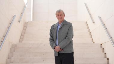 El escritor Julian Barnes durante la presentación de su libro ‘Despedidas’, en el CaixaForum. EP.