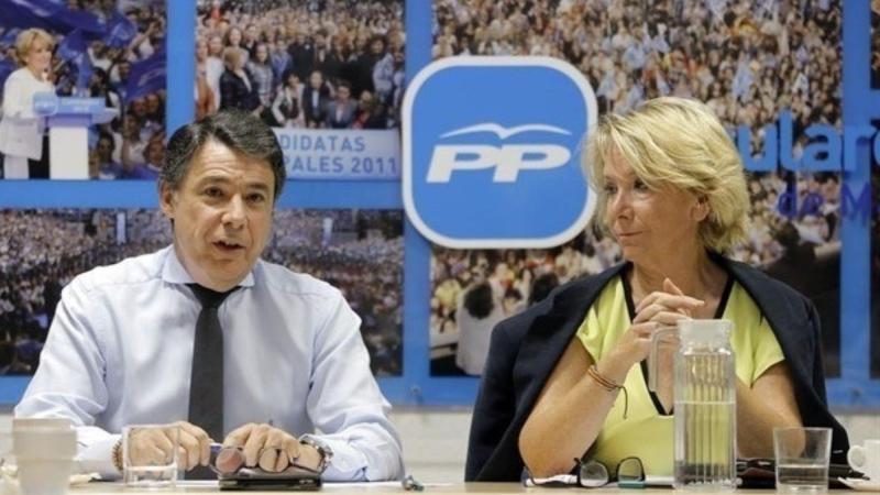 Los expresidentes de la Comunidad de Madrid, Ignacio González y Esperanza Aguirre, en 2018. EP Archivo.