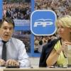 Los expresidentes de la Comunidad de Madrid, Ignacio González y Esperanza Aguirre, en 2018. EP Archivo.