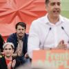 Emilio Delgado, Ada Colau y Jorge Pueyo. EP
