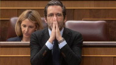 El vicesecretario de Cultura y portavoz del PP, Borja Sémper, durante una sesión plenaria, en el Congreso de los Diputados, a 26 de noviembre de 2024, en Madrid (España). Eduardo Parra / Europa Press.