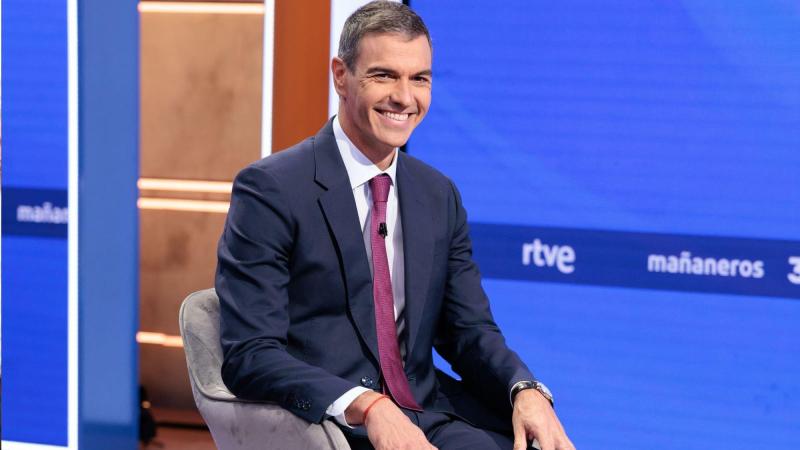 El presidente del Gobierno, Pedro Sánchez, durante una entrevista, a 9 de septiembre de 2026, en Madrid (España). RTVE / Europa Press.