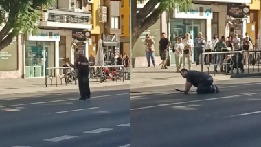 Un hombre se autolesiona con un cuchillo en la calle Luis Montoto, Sevilla | Cedidas