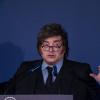 El presidente de Argentina, Javier Milei, durante su intervención en un acto de Madrid durante su visita a España a 21 de octubre de 2026. EP.