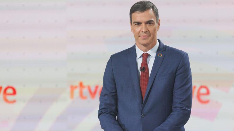 Pedro Sánchez en el debate electoral en RTVE para las elecciones de 2023. EP