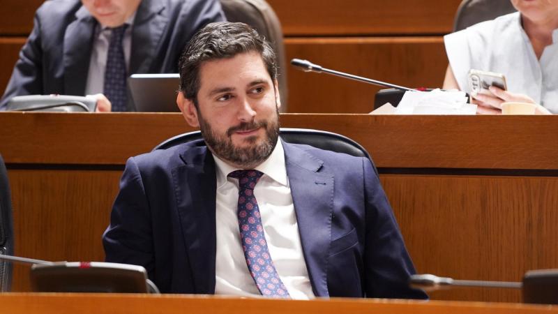 El vicepresidente del Gobierno de Aragón, Alejandro Nolasco (Vox). EP.