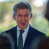 El presidente del PP, Alberto Núñez Feijóo, interviene en un acto de precampaña. EP.