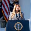 La Primera Dama de Estados Unidos, Melania Trump, durante un evento de salud femenina en la Casa Blanca. EP.