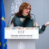 La ministra de Sanidad, Mónica García, ofrece declaraciones a los medios tras la reunión del pleno del Consejo Interterritorial del Sistema Nacional de Salud (CISNS). EP.