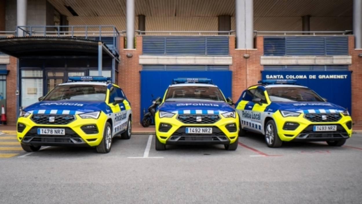 La Policía Local de Santa Coloma incorpora tres nuevos vehículos Seat Ateca para ampliar y modernizar su flota