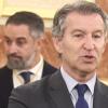 El presidente de Vox, Santiago Abascal, y el presidente del PP, Alberto Núñez Feijóo. EP.