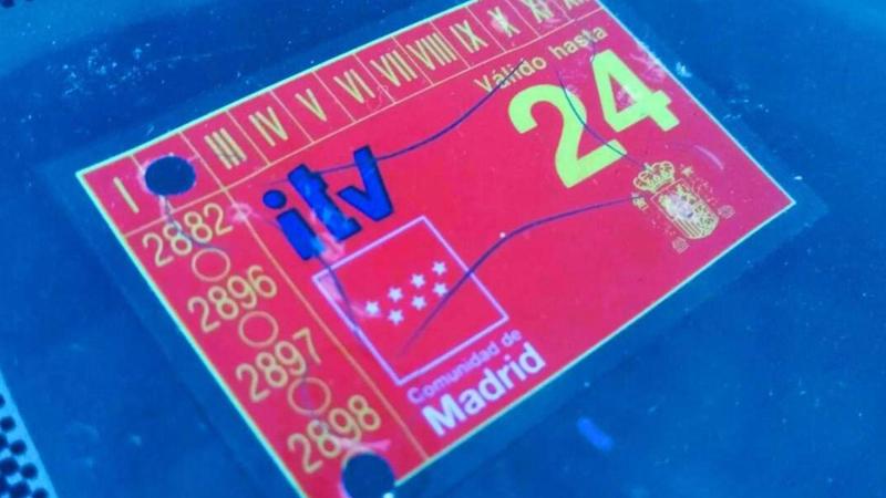 Etiqueta de la ITV