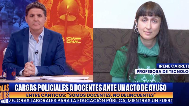 Irene Carretero, profesora de tecnología. Malas Lenguas.