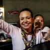 La opositora María Corina Machado en su regreso a Venezuela. EP