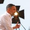 El presidente de Vox, Santiago Abascal, durante un acto público en el marco de la precampaña de las elecciones generales del próximo 29 de noviembre. EP.