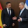 El presidente de Vox, Santiago Abascal, durante una reunión con el primer ministro israelí, Benjamín Netanyahu. EPArchivo. (1)