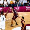 El base del Real Madrid Théo Maledon lanza un triple en el partido de Liga Endesa ante el Ilerna Lleida. Real Madrid.