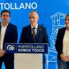 El alcalde de Puertollano, Miguel Ángel Ruiz, acompañado de Carolina Agudo y Miguel Ángel Valverde. EP.