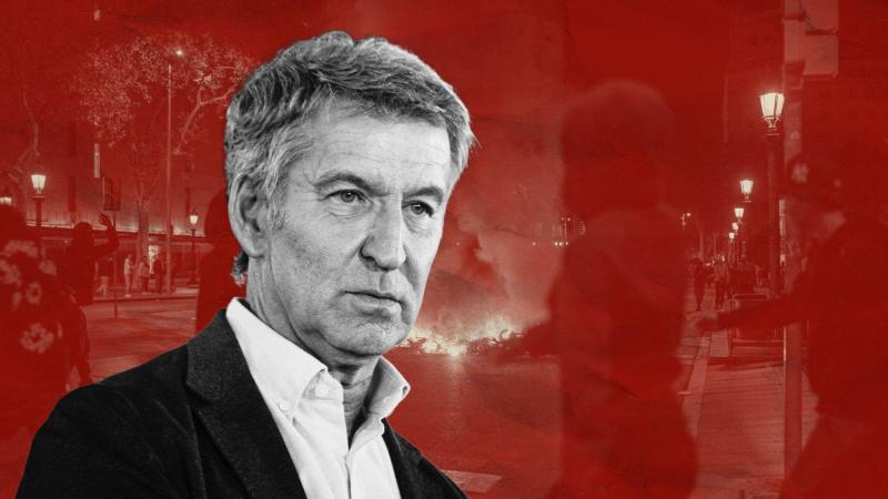 El líder del PP, Alberto Núñez Feijóo. Montaje propio.