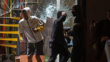 Disturbios en el centro de la ciudad, a 24 de octubre de 2026, en Barcelona. EP
